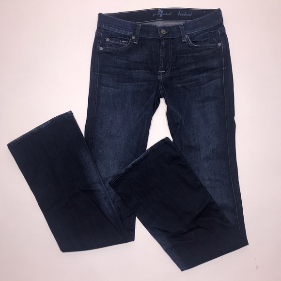 7FAM | Dark Wash Boot Cut Jeans size 27 - Picture 2 of 6